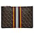 Burberry Beige and Brown Stripe Clutch Bag Leather Plastic  ref.1543155