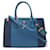 Tote Bolso Galleria Prada en azul y marino Azul marino Cuero  ref.1543542