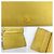 Cartera larga de piel amarilla Chanel Amarillo - vista 9