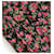 Sheath-Kleid mit Wild Rose Druck von Dolce & Gabbana Schwarz Pink  - Ansicht 3