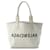 Balenciaga Off-White Canvas and Leather Tote Bag Eggshell Cloth  ref.1544603