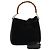 Borsa a mano in suede GUCCI Bamboo 2way nera Auth 81045 Nero