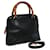 Sac à main en cuir GUCCI Bamboo 2 voies noir 000 090 0290 Auth 82700  ref.1544909