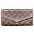 Louis Vuitton Billetera Sarah Damier Ebene Marrón Castaño
