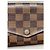 Louis Vuitton Billetera Sarah Damier Ebene Marrón Castaño - vista 3