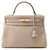 Hermès Sac à main Hermes Kelly 28 en Gris Tourterelle Cuir  ref.1545004