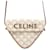 Céline Celine Triomphe Triangle Pochette Shoulder Bag Brown Cream Leather Plastic  ref.1545115