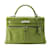 Hermès Sac à main Hermes Kelly Raki 32 en cuir Swift vert  ref.1545117