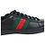 GUCCI - Sneakers Ace Gucci in pelle nera e banda web (T42) Nero - vista 5