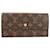 Louis Vuitton Canvas Monogram Sarah Long Wallet Brown  ref.1545224