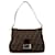 Borsa a spalla Mamma Forever in tela Zucca marrone di Fendi Pelle  ref.1545260