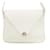 White Hermès Clemence Christine Shoulder Bag Leather  ref.1545264