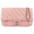 Bolsa transversal Pink Chanel Medium em couro de bezerro matelado Coco Pleats com corrente Rosa  ref.1545311