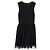 Vestido skater mini MSGM em renda preta Preto - vista 2
