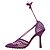 Sandale à lacets extensible Bottega Veneta violet - vue 4