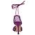 Sandalo con lacci elasticizzati Bottega Veneta viola Porpora - vista 3