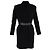 Abrigo con cinturón en lana negra de Acne Studios Negro