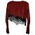Asymmetrisches Crop-Top aus rotem Polyester von Balmain x Puma mit Rhine-Strass - Ansicht 3