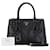 Prada Saffiano Flower Bouquet Motif Handbag Black Leather  ref.1546421