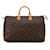 Louis Vuitton Monogram Speedy 40 Handtasche Braun Leder Kunststoff  ref.1546466