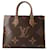 Sac tote Monogram Reverse Louis Vuitton Cuir vernis Toile Rouge  ref.1546666