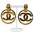 Chanel Coco Mark Round Swing Earrings Golden - vista 3