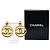 Chanel Coco Mark Round Swing Earrings Golden - vista 5