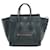 Céline Celine Luggage Medium Shopper Leather Shoulder Handbag Navy blue  ref.1546833