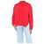 Simone Rocha Roter grober Strickpullover - Größe L