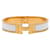 Hermès Hermes Click H Clack PM Bracelet White Golden Metal Enamel  ref.1547379