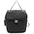 Chanel V-Stich Preto Couro  ref.1547492