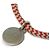 Lockit Bracciale charm in argento 925 Louis Vuitton Rosso - vista 11
