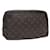 LOUIS VUITTON Monogram Trousse Toilette 28 Bolsa Clutch M47522 LV Auth 83110 Monograma Lona  ref.1547934