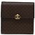Céline Borsa a spalla in tela Macadam CELINE in pelle PVC marrone Auth 83129 - vista 13