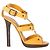 Sandali in pelle senape Jimmy Choo - Anni 2000