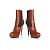 Fendi, hidden platform boots in cognac leather Brown - view 7