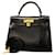 Hermès Hermes Kelly 28 Handbag Black Pony-style calfskin  ref.1548008