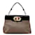 Bulgari Bvlgari Isabella Rossellini Handbag Black Beige Leather  ref.1548157