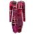 Fuzzi lila / rosa / schwarze Rüschendress Pink