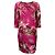 Fuzzi Magenta Leopard Palm Kleid Pink
