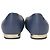 Timeless Ballerine Chanel con punta in pelle blu e nera - vista 3
