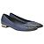 Timeless Ballerine Chanel con punta in pelle blu e nera - vista 4