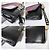 Borsa a spalla Elektra in pelle di vitello Saffiano con logo da corsa PRADA Fucsia/Nero - vista 11