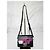 Borsa a spalla Elektra in pelle di vitello Saffiano con logo da corsa PRADA Fucsia/Nero - vista 2
