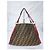 FENDI Zucca-Print Canvas Medium Tote Bag Braun/Burgunder - Ansicht 2