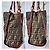 FENDI Zucca-Print Canvas Medium Tote Bag Braun/Burgunder - Ansicht 8