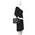 LOEWE Amazona 19 in pelle di vitello jacquard Anagram nero/blu navy