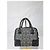 LOEWE Amazona 19 in pelle di vitello jacquard Anagram nero/blu navy - vista 3