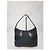 Bolsa hobo curva em lona GG monograma GUCCI com couro Preto - vista 2