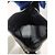 Bolsa hobo curva em lona GG monograma GUCCI com couro Preto - vista 8